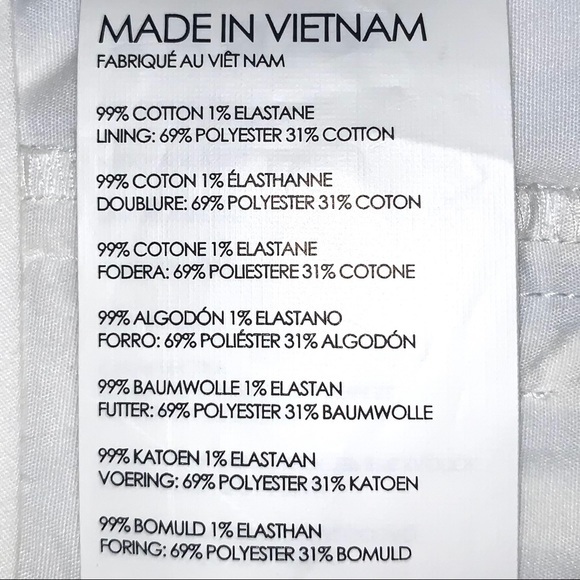 Club Monaco sz 0 light blue & white striped scalloped hem dressy short shorts - Picture 16 of 16